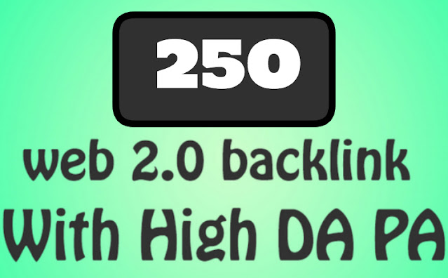 Jual 250+ Backlink WEB 2.0 High DA PA