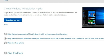 Download Create Windows 10 Installation Media