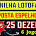 Planilha Lotofacil Aposta Espelho 5 Fixa 6 Jogos