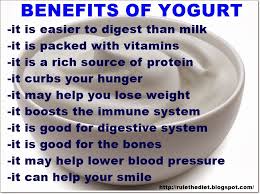Health benefits of yogurt