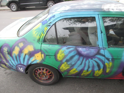 Painted Car in Arcata, CA Psychedelic Art - gvan42