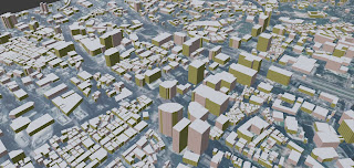 Seoul city low poly Korea