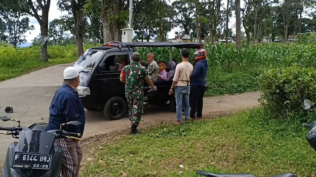 JELANG NATARU, KOPTU SLAMET RIYADI BABINSA LEBAKSARI LAKSANAKAN OPS MASKER 