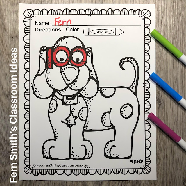 Click Here to Grab These 100th Day Coloring Page For Your Classroom Today!