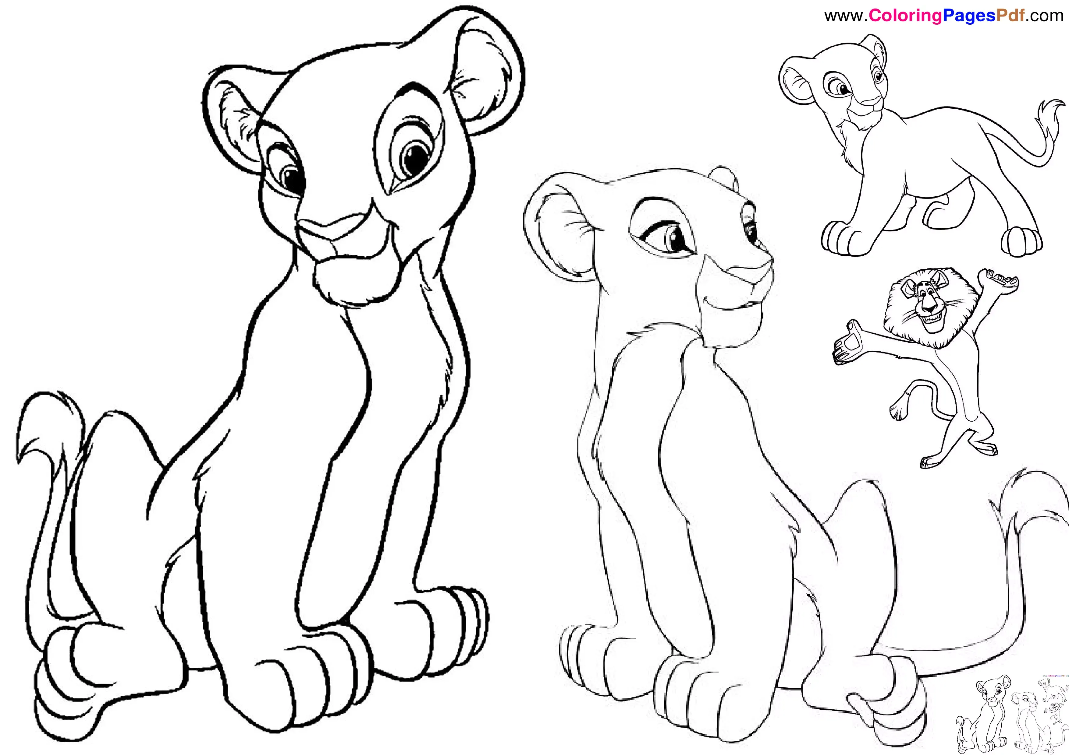 Free Printable Nala Coloring Pages