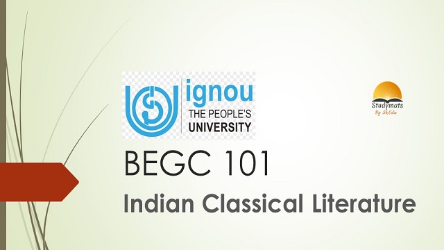 IGNOU BEGC - 101 Study Material Free
