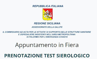 PRENOTAZIONE TEST SIEROLOGICO