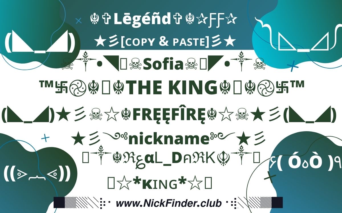 nickfinder free fire nicknames