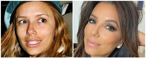 Eva Longoria sin maquillar