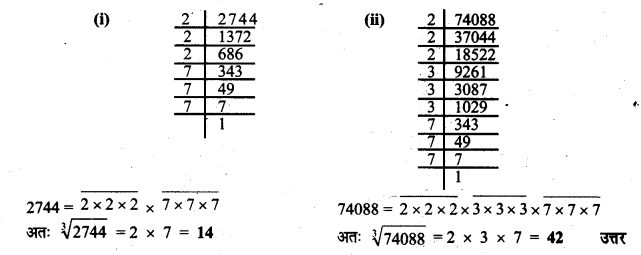 Solutions Class 8 गणित Chapter-3 (घनमूल)