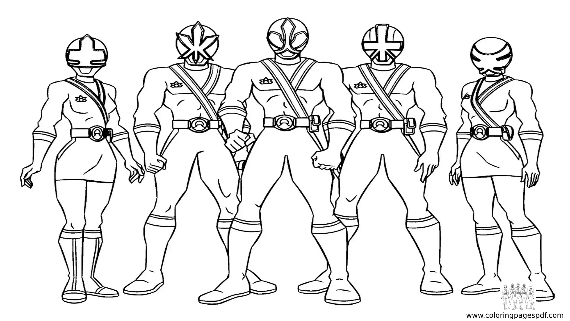 Coloring Pages Of Power Rangers Samurai