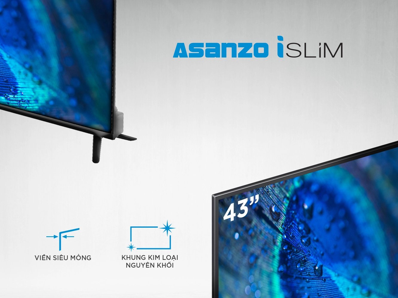 Smart Tivi Asanzo iSLIM 43” – 43SL800N - ảnh 1