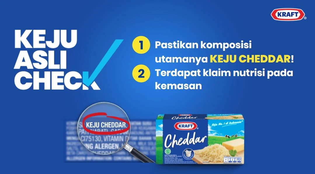 Keju Kraft Kampanye #KejuAsliCheck Agar Nutrisi Anak Terpenuhi