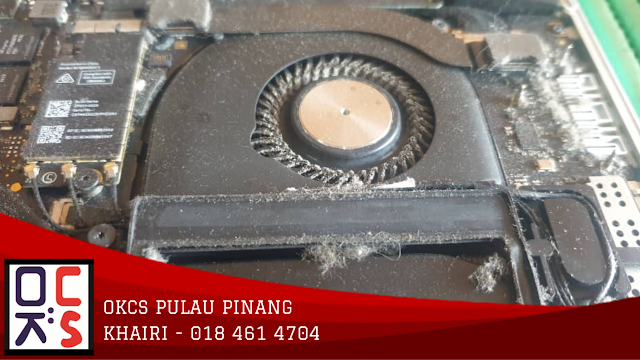 SOLVED: KEDAI MACBOOK BERTAM |MACBOOK PRO 15 MODEL A1398 STARTUP 70°C, FAN NOISY, SUSPECT OVERHEATING, INTERNAL CLEANING & THERMAL PASTE REPLACEMENT