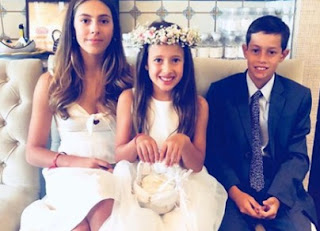 Bella Cuomo with her siblings