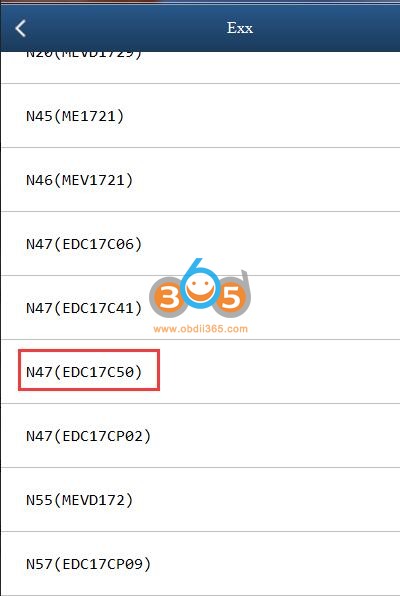 Read BMW EDC17C50 ISN with Yanhua Mini ACDP 4