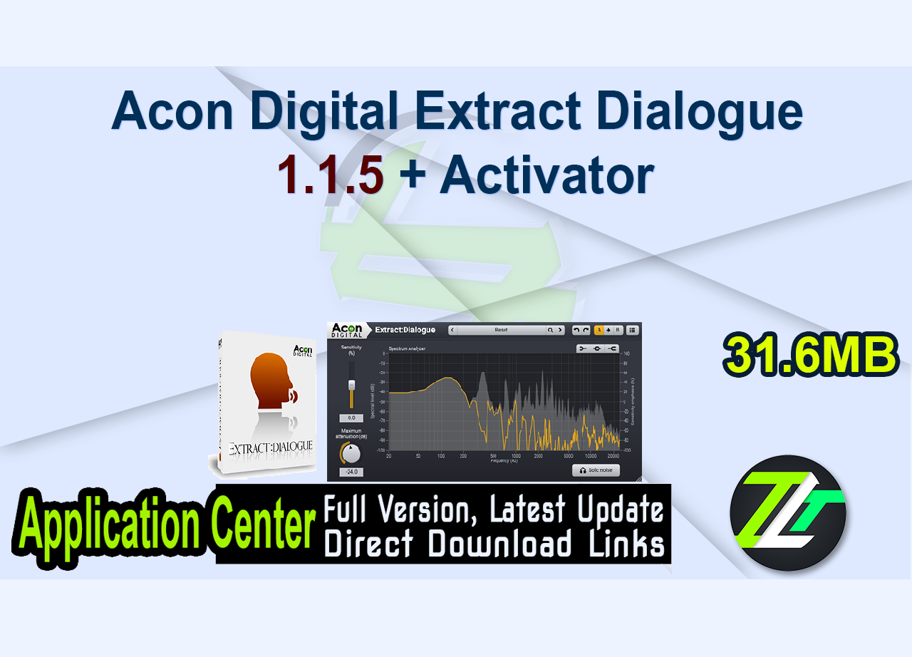 Acon Digital Extract Dialogue 1.1.5 + Activator