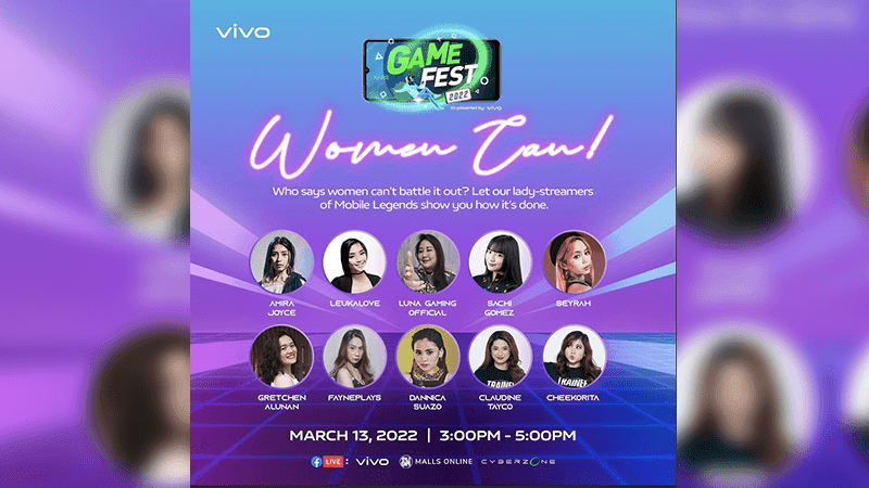 vivo announces Game Fest 2022 with focus on women gamers and a Mobile Legends tourney!