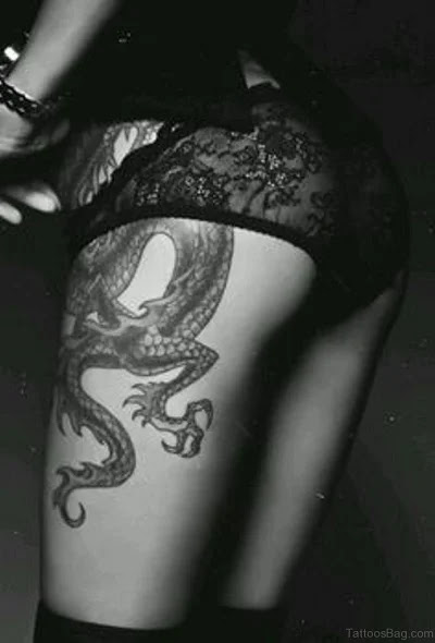 Gorgeous Dragon Tattoos For Thigh