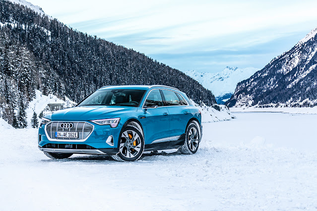 Audi e-tron and the winter