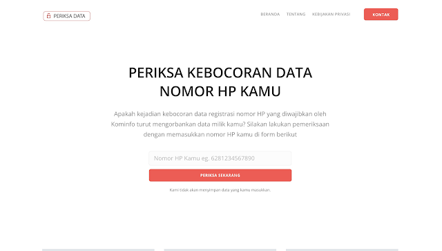 Cara mudah mengecek kebocoran data di Internet dengan email atau nomor hp