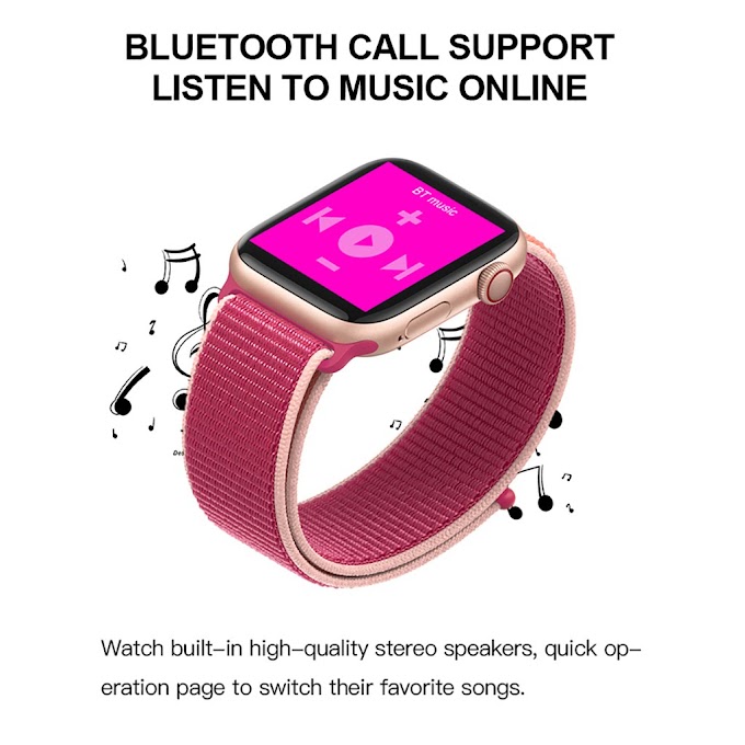 [ ca5rd6a3ze ] ❤️Windmile❤️ Smart Watch Series 5 Smartwatch Bluetooth Call Touch Screen Music 44mm Pedometer Sport Tracker Heart Rate M