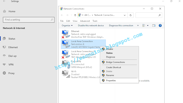 Cara Setting IP address di Laptop Windows 10