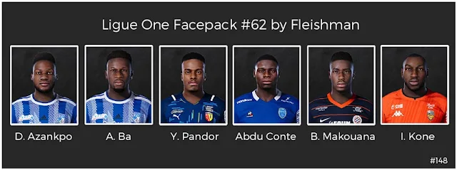 Ligue 1 Facepack #62 For eFootball PES 2021