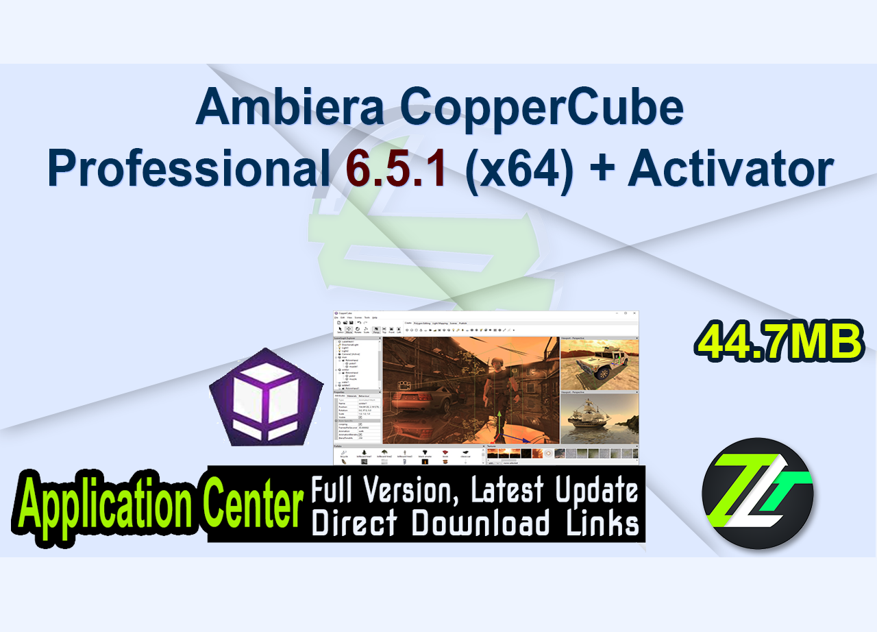 Ambiera CopperCube Professional 6.5.1 (x64) + Activator