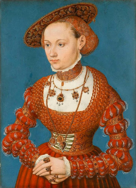 Dateren van laatgotische beelden | Lucas Cranach(II) Agnes von Hayn 1543 Staatsgalerie Stuttgart