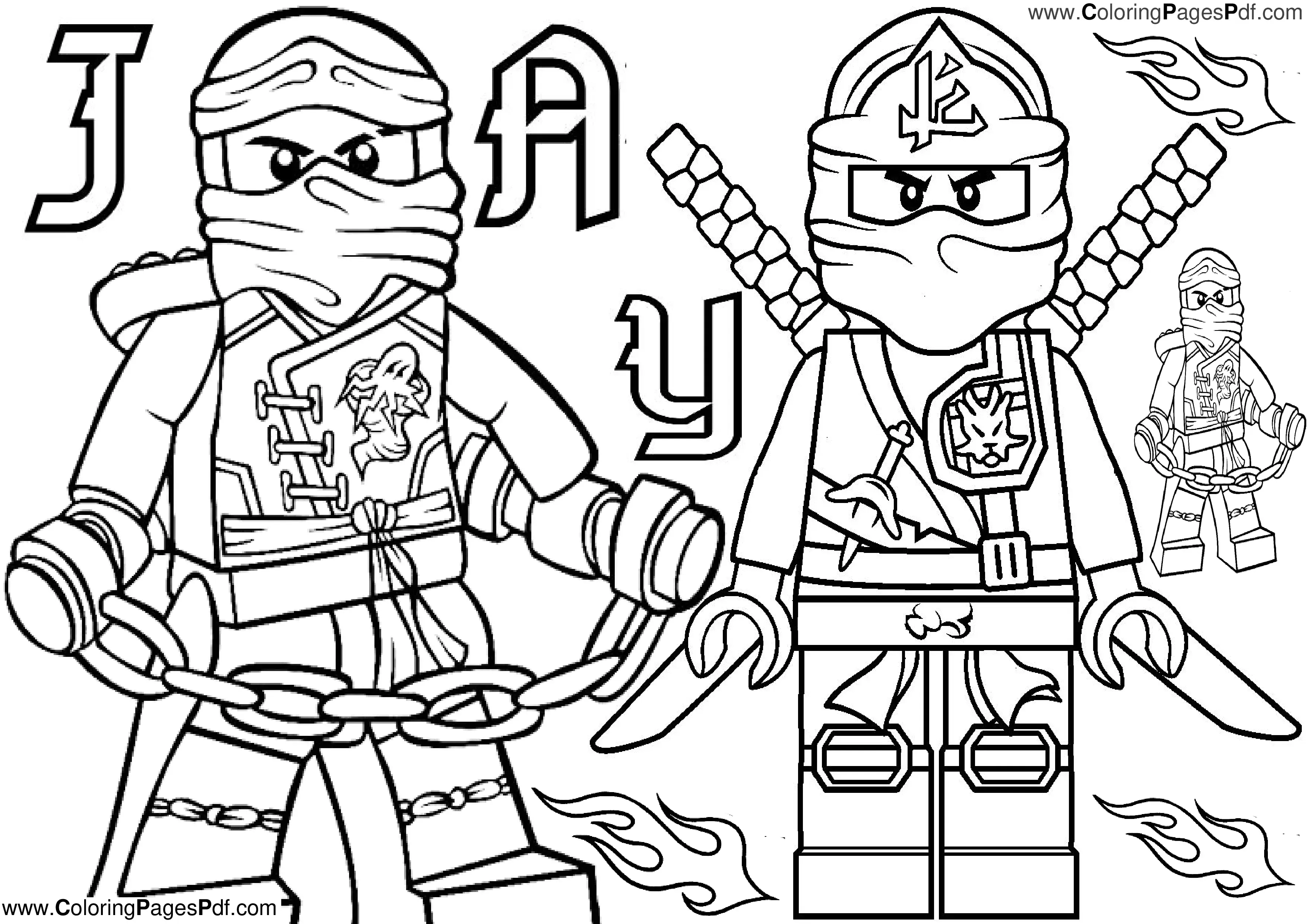 Ninjago Coloring pages Jay