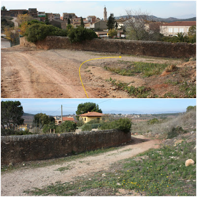 CIMS I COTES DEL BAIX PENEDÈS - MASLLORENÇ, camí de la Pista i Camí de Masarbonès a l'entrada de Masllorenç