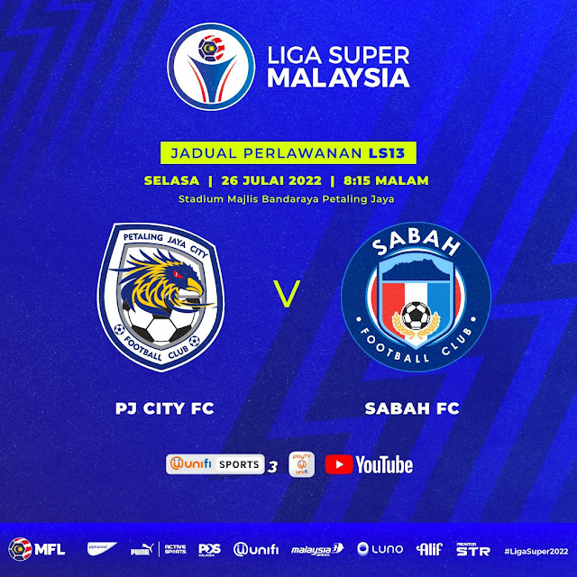 Live Streaming PJ City vs Sabah 26.7.2022