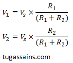 Rumus Pembagi Tegangan