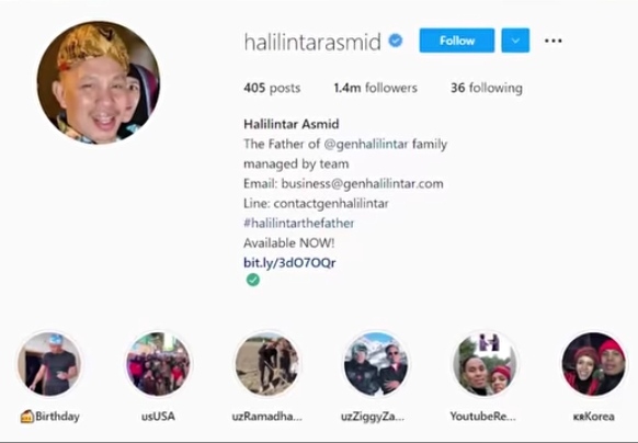 Akun Instagram Halilintar Anofial Asmid Ayah Atta Halilintar