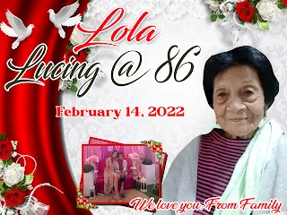 86th Birthday Tarpaulin layout Design