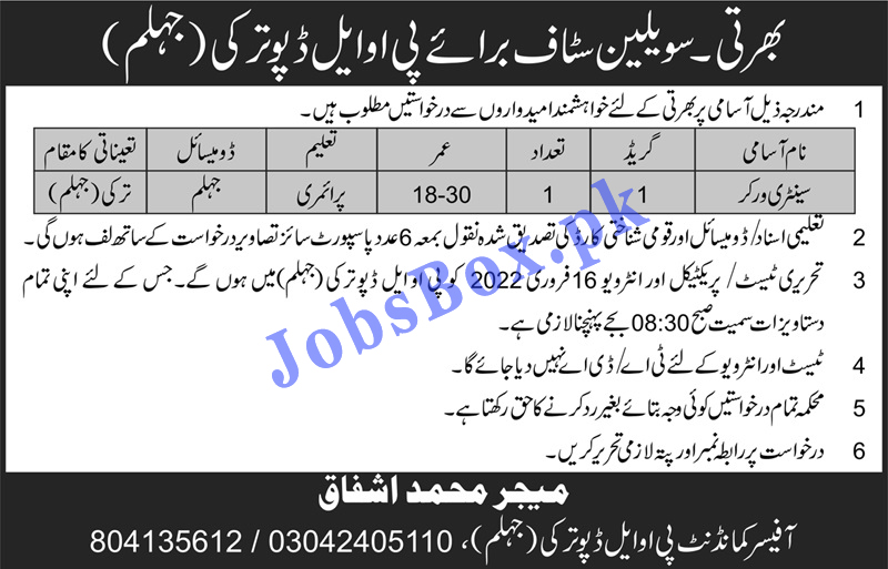 Pakistan Army Jobs 2022 in Pakistan