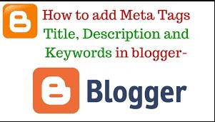 Add Meta Tag Description In Blogger