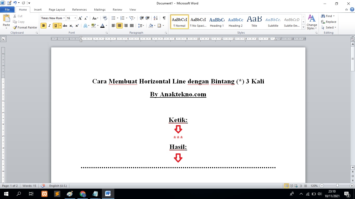 Cara membuat garis mendatarCara membuat garis mendatar kotak-kotak di Word kotak-kotak di Word