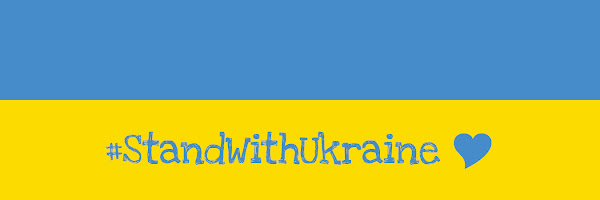 Ukrainian Flag Stand with Ukraine