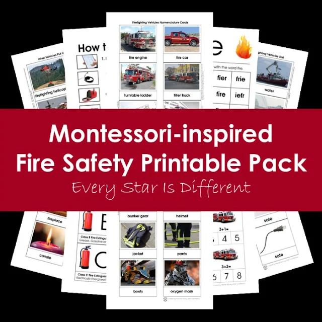 Fire safety printable pack for kids