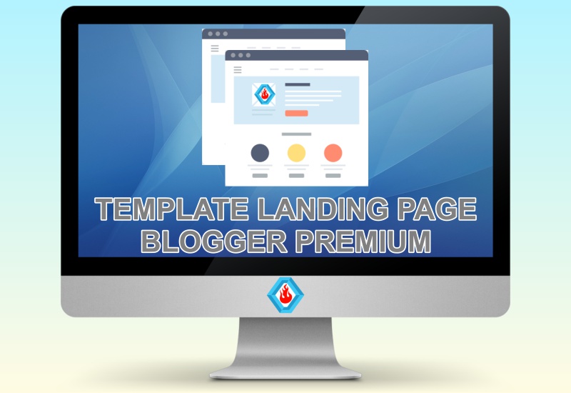 Super awesome blogger landing page minisite template