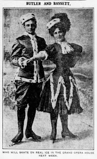 Pairs figure skating pioneers Isabella Butler and Eddie Bassett