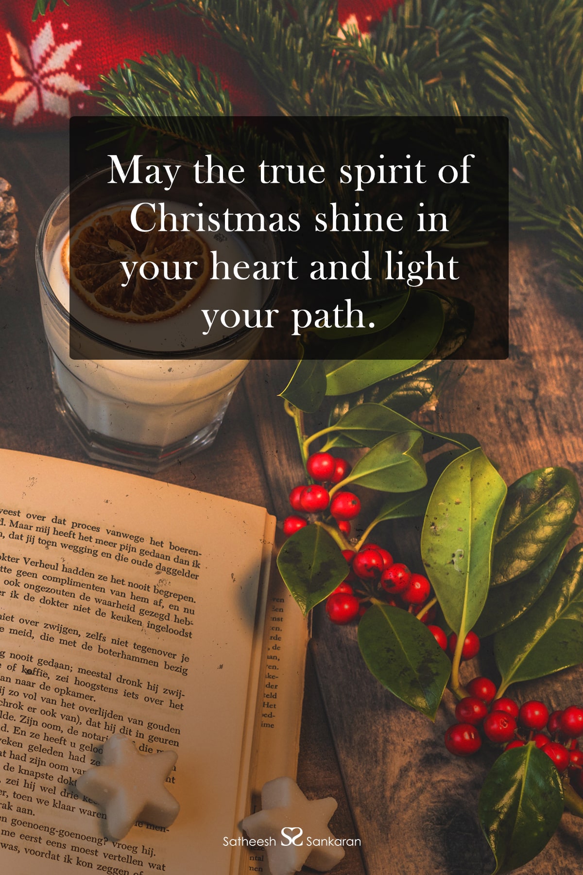 May the true spirit of Christmas shine in your heart and light your path.