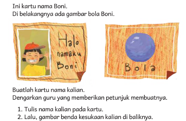 Modul Ajar Bahasa Indonesia SD Kelas 1 Bab 1 Materi Benda Kesukaanku