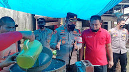 Kapolres Simeulue Pantau Sekaligus Awasi Distribusi Minyak Goreng