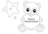 Happy father's day coloring page