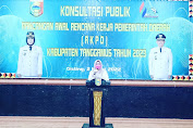 Hj. Dewi Buka Kegiatan Konsultasi Publik RKPD Tanggamus 2023