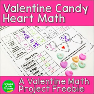 Valentine Candy Heart Math Freebie