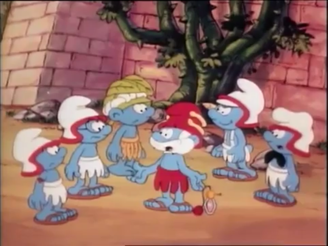 The Smurfs Papa Smurf Blue Sister Clumsy Different Style Models